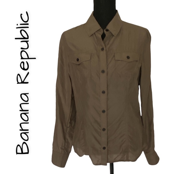 Banana Republic Tops - BANANA REPUBLIC Silk Blouse, Size Medium